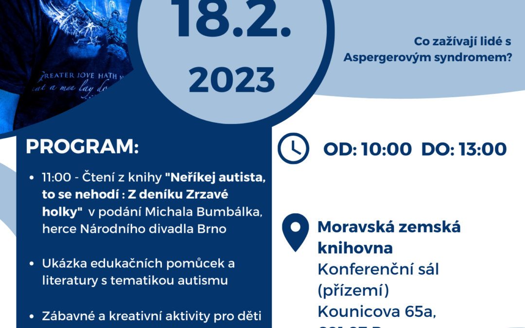 Mezinárodní den Aspergerova syndromu v Moravské zemské knihovně v Brně